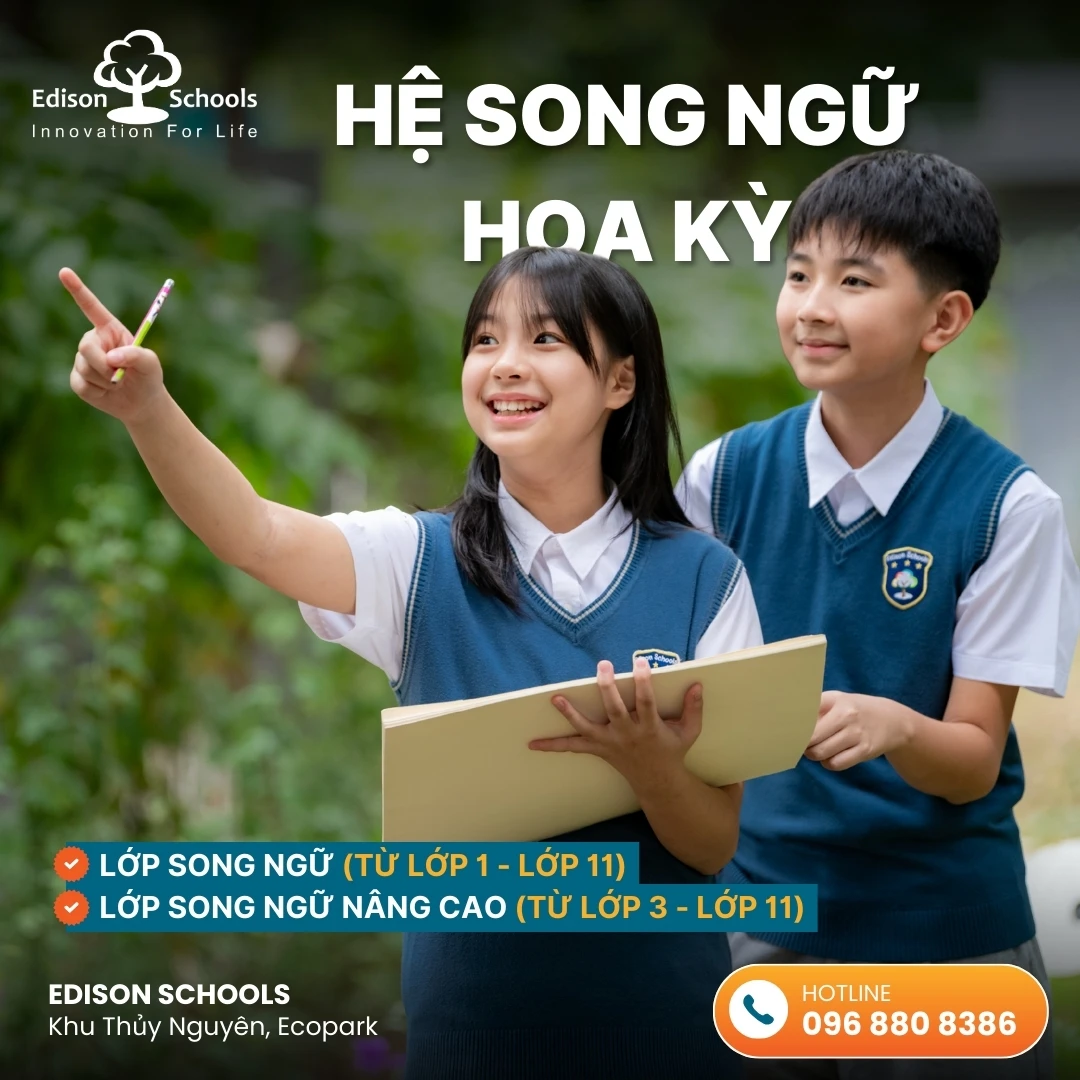 Trường PTLC Edison Ecopark thông báo tuyển sinh năm học 2026-2027