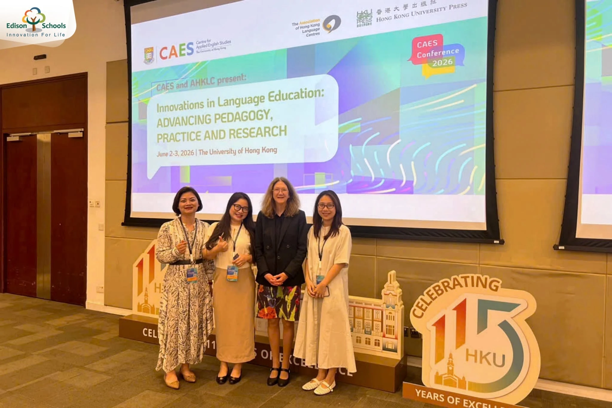 Đại diện Edison Schools tham gia CAES Conference 2026 tại The University of Hong Kong