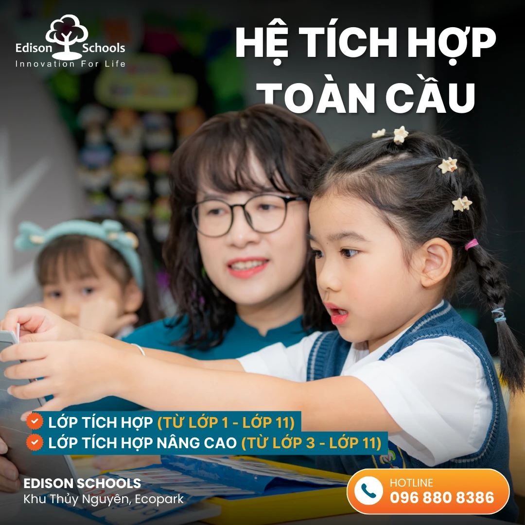 Trường PTLC Edison Ecopark thông báo tuyển sinh năm học 2026-2027