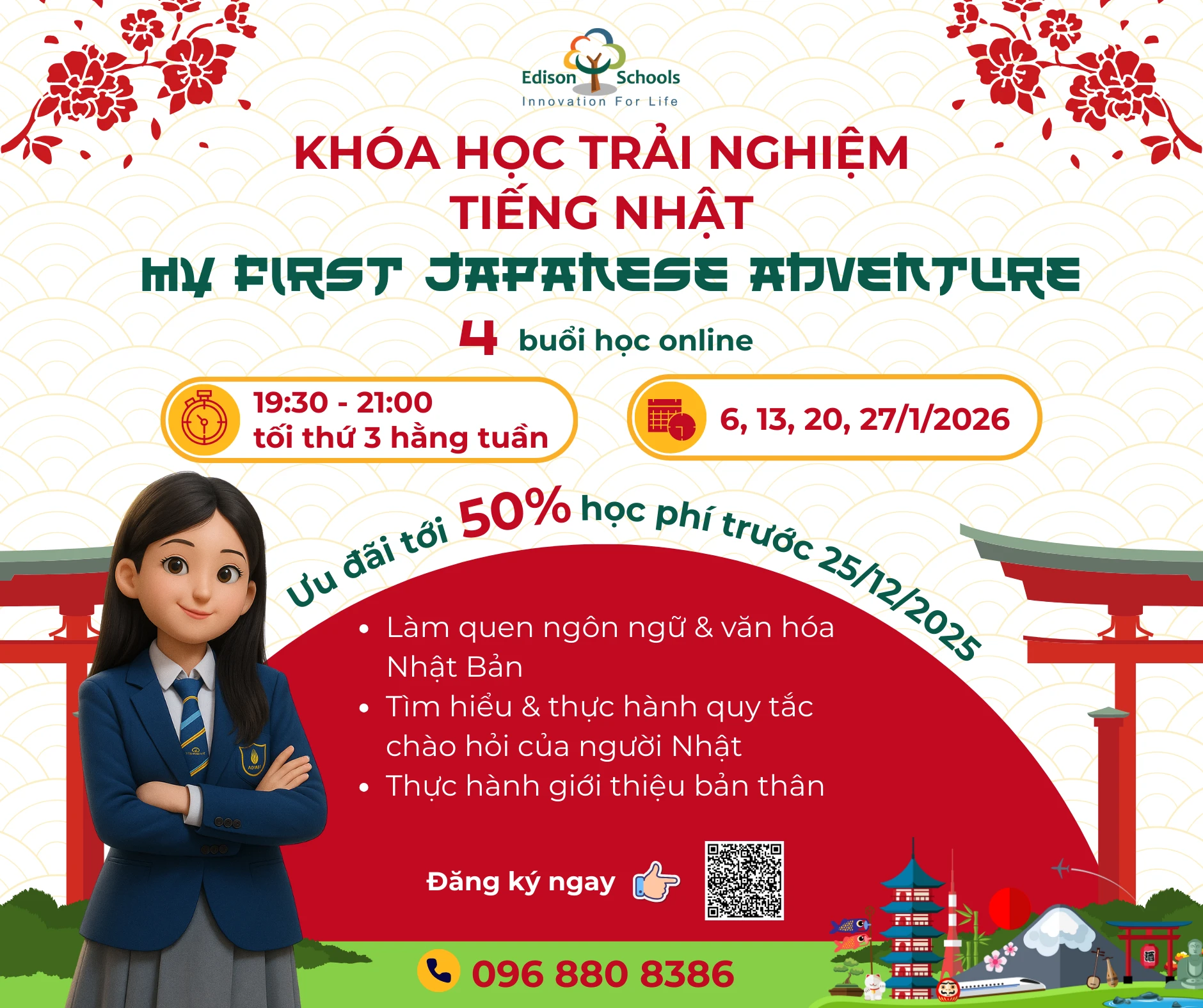 Khóa học Online trải nghiệm Tiếng Nhật và Tiếng Trung – Edison Ecopark